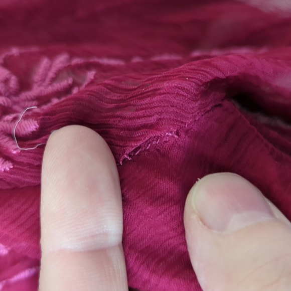 Sundance Pink Embroidered Top Blouse Short Sleeve Medium, fits like a Large, EUC - Picture 6 of 9